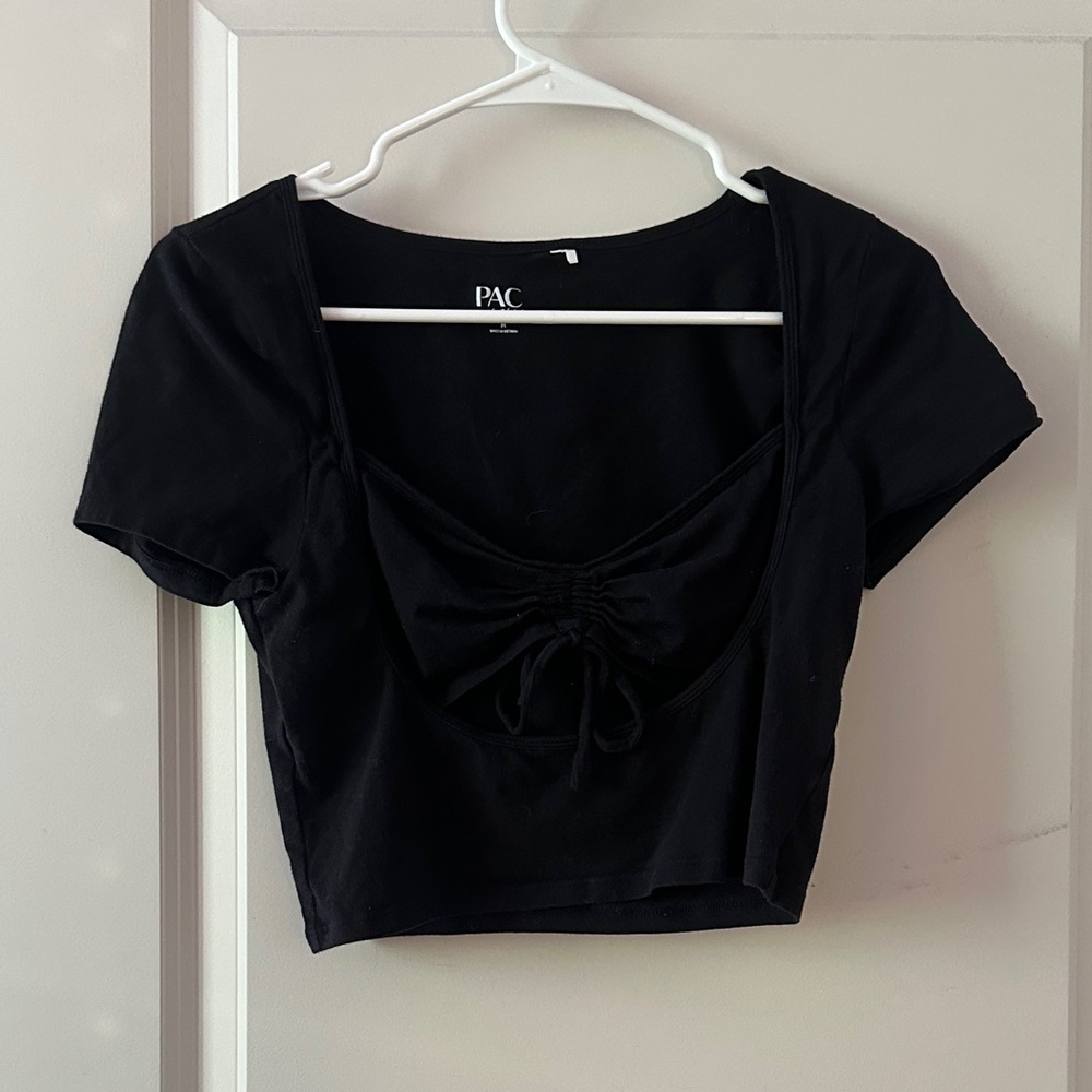 Black Women's Crop Top